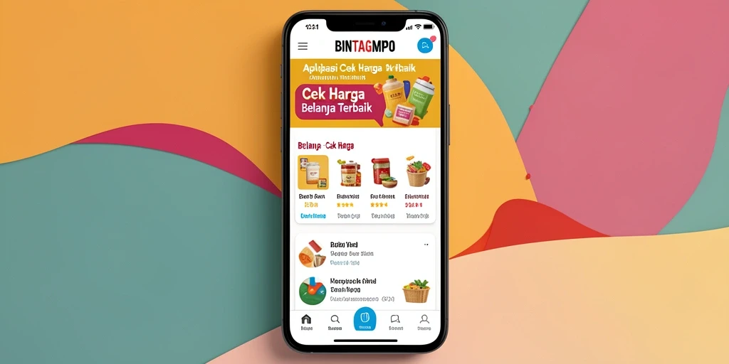 Antarmuka BINTANGMPO yang sederhana dan informatif untuk Cek Harga.