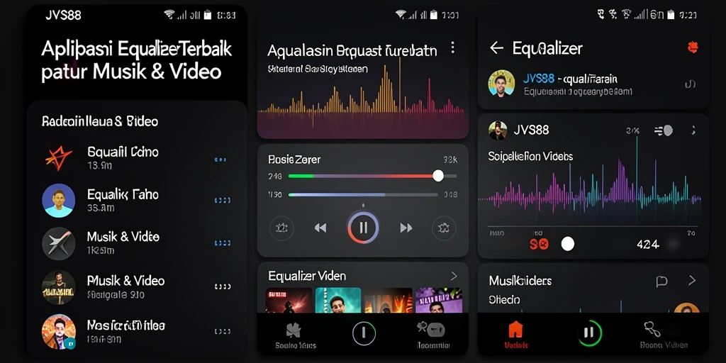 Antarmuka JVS88 yang menarik dan fungsional untuk pengaturan audio.