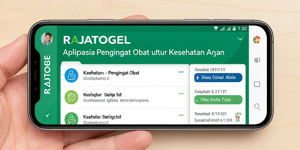 Antarmuka aplikasi RAJATOGEL yang ramah pengguna dan informatif.