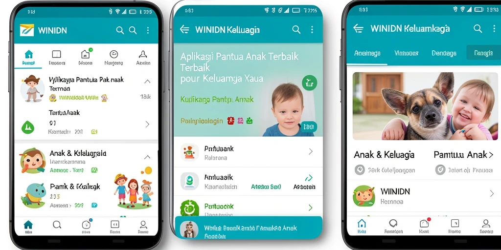 Antarmuka WINIDN yang intuitif dan ramah pengguna untuk pemantauan anak.